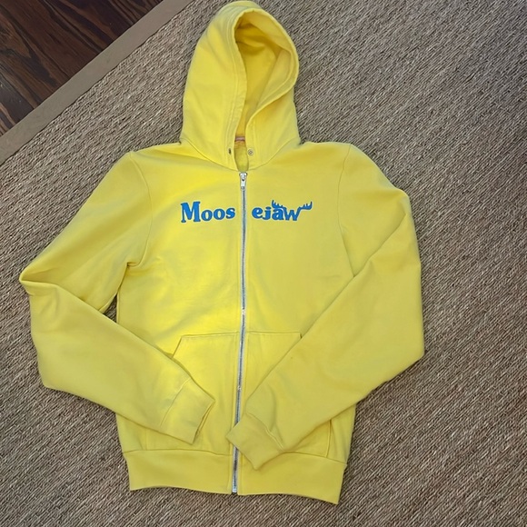 Moose jaw yellow hoodie jacket - Picture 1 of 4